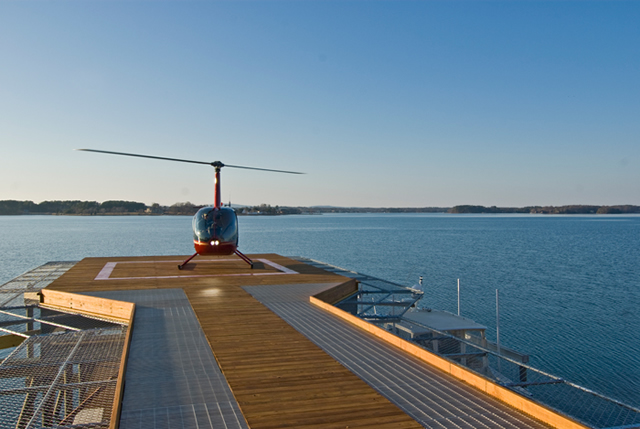 View of helipad