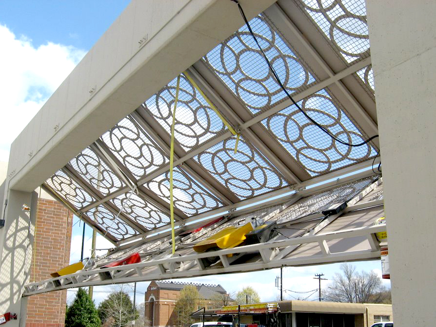 Target store uses bifold gates to secure loading dock