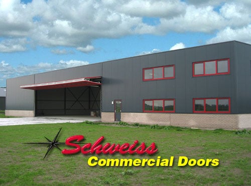 Commercial Bifold Door in the Open Position