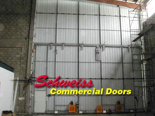 Inside View of Industrial Bifold Door