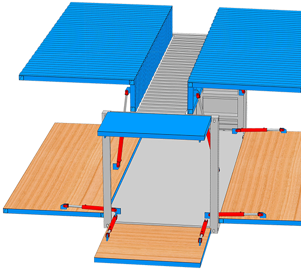 Custom Bar Pod Container Doors from Schweiss