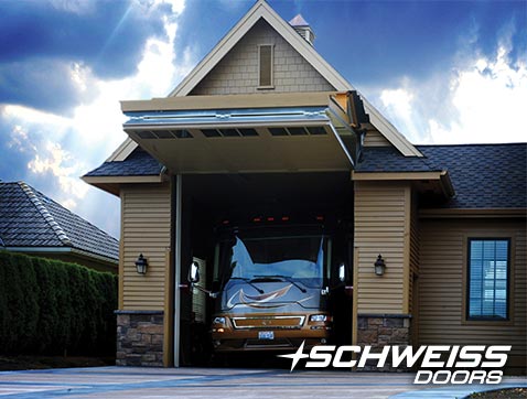 Schweiss Bifold Garage Door tall enough for a RV