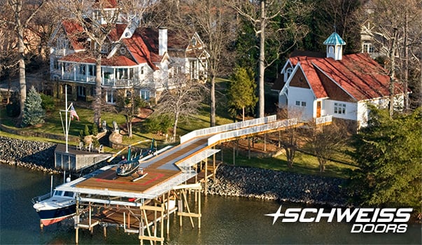 Sid Morris Carriage House wide view of dock
