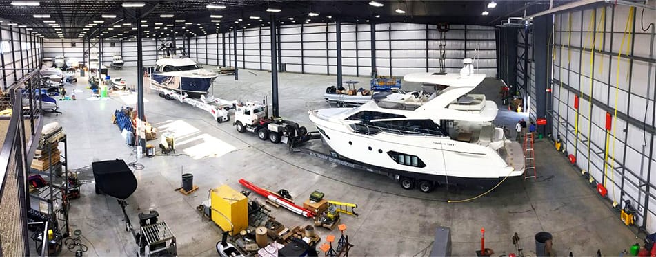 Interior view of ME Yacht Restoration