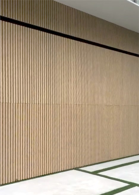 Schweiss bifold door on Miami Residential home in Miami-Dade county shown closed from the exterior