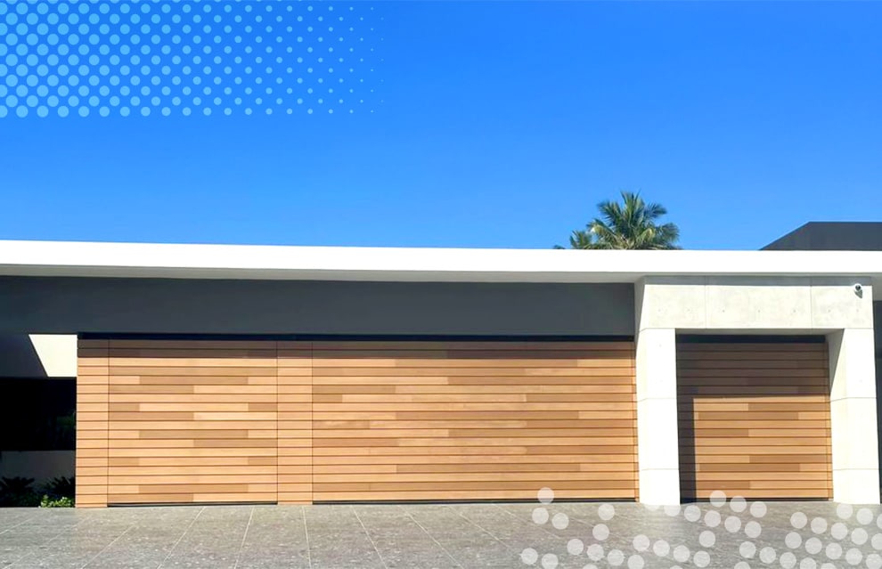 Three Schweiss bifold doors fitted on a residence in Puerto Rico shown closed