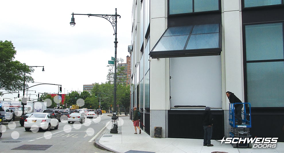 One Piece Hydraulic door is installed in New York