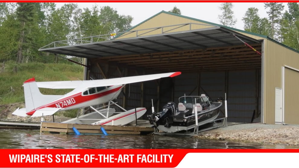 Hangar door that works with aircraft and boats