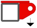 Schweiss Hydraulid Door's wraparound hinges