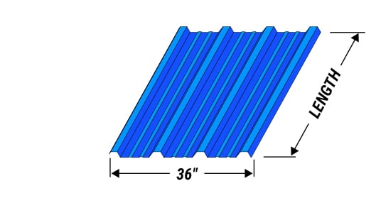 Sheeting Qty and Length to clad Schweiss Hydraulic Hangar Doors