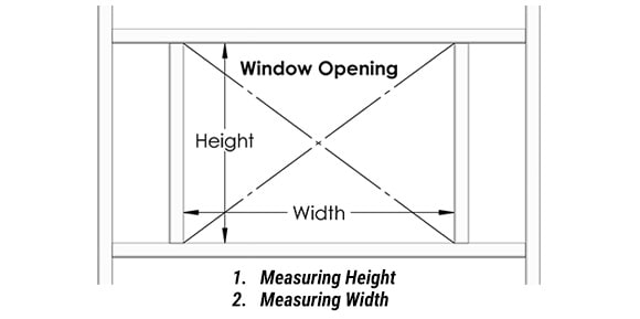 Measure Windows for Hydraulic T-Hangar Doors 