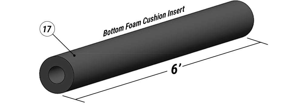 Schweiss Foam Cushion Bottom Seals retrofitted Hydraulic doors