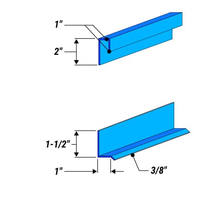 Schweiss Trim and Flashing for Pole Barn Doors