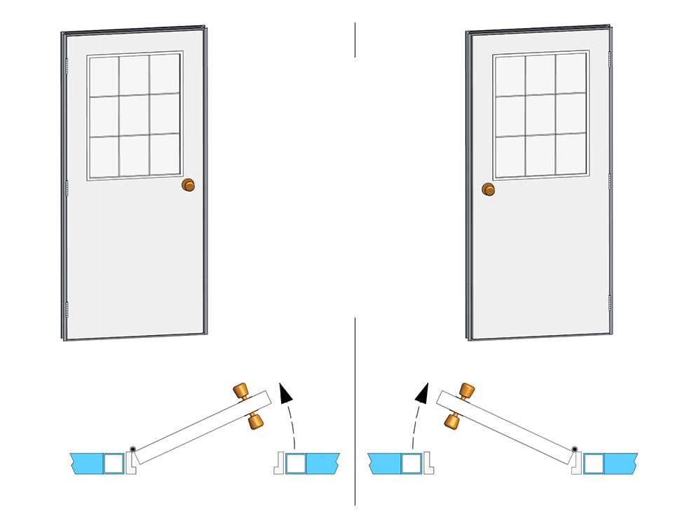 Walkthrough Doors with Windows for your Hydraulic Pole Barn Doors