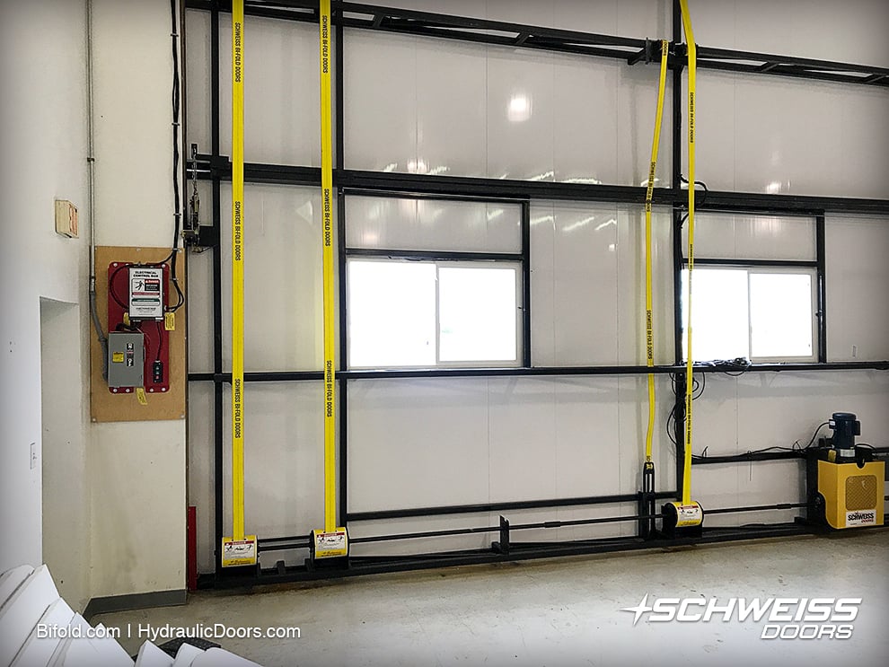 Schweiss interlocking insulation give clean, shiny look to door interior