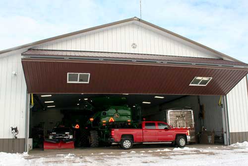 Large Equipment fit through Machine Shed Doors 