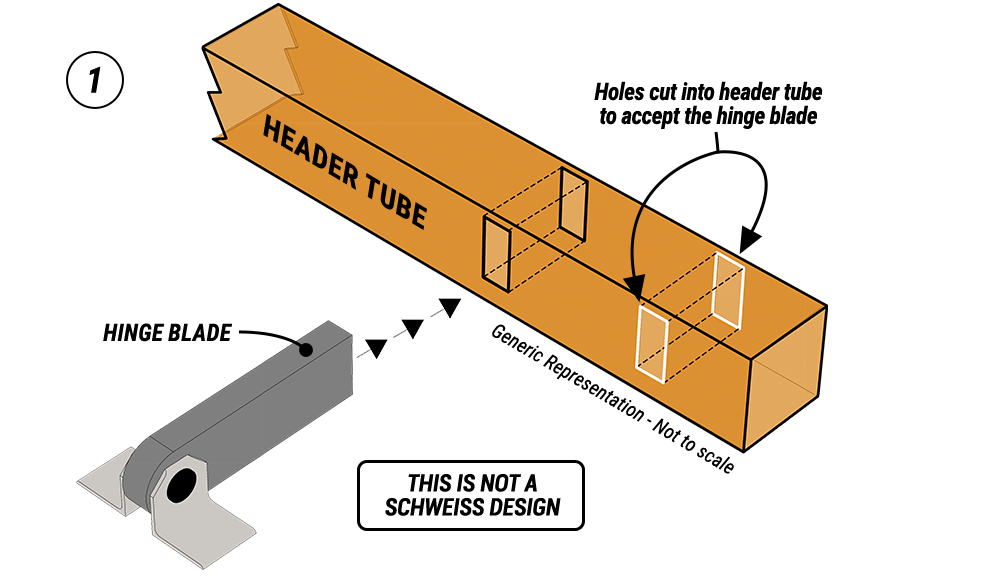 Other Hydraulic Hinge with holes cut