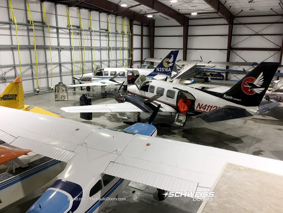 Schweiss Aircraft Hangar Straplift Doors