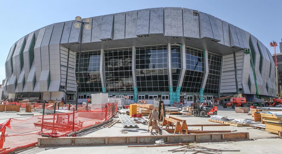 Sacramento Kings Stadium Under Construction