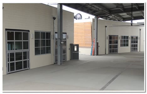 Schweiss Liftstrap Bifold Door for School labs, and workshops