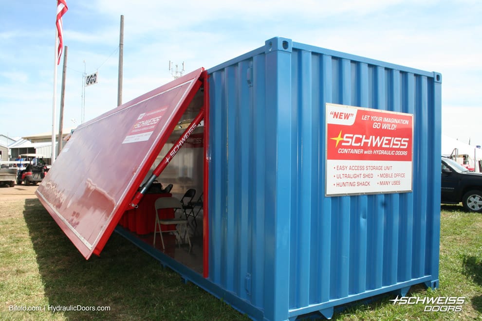 Schweiss Hydraulic Container Doors, How To Open A Storage Container Door