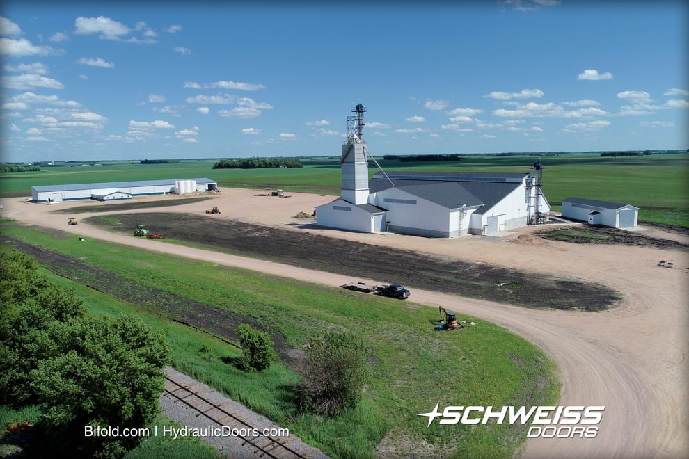 Aerial photo of CRC fertilizer plant in Fairfax, MN.
