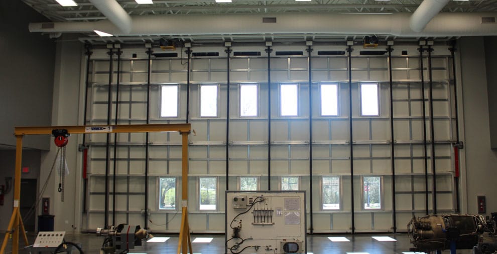 Hangar doors for schools