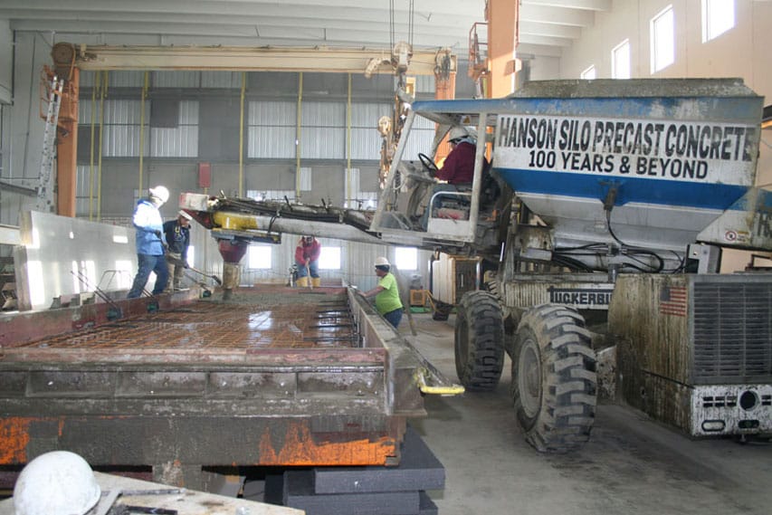 Towering Crane Huge Concrete Precast Panels Move Under Massive 58