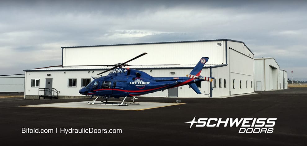 Emergency helicopter Hangar Doors