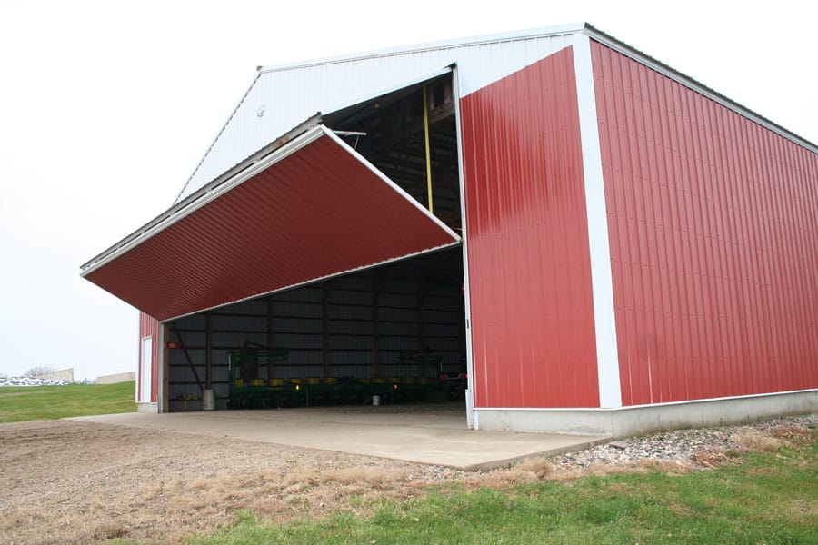 Liftstrap conversion makes bifold farm door maintenance-free.
