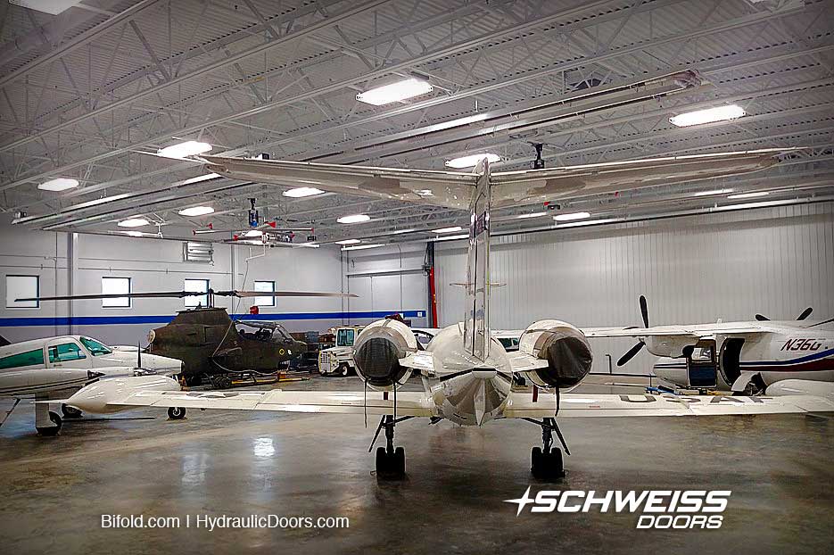 Iowa Academy Hangar is full of airplanes