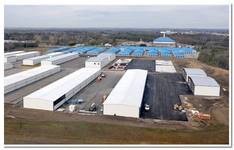 Construction of hangars at oshawa airport was completed in 3 phases