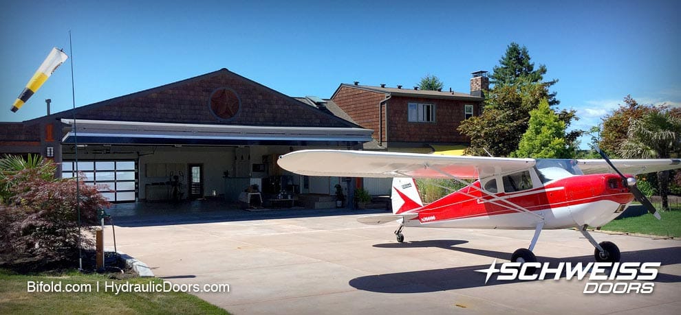 Beautiful hangar door