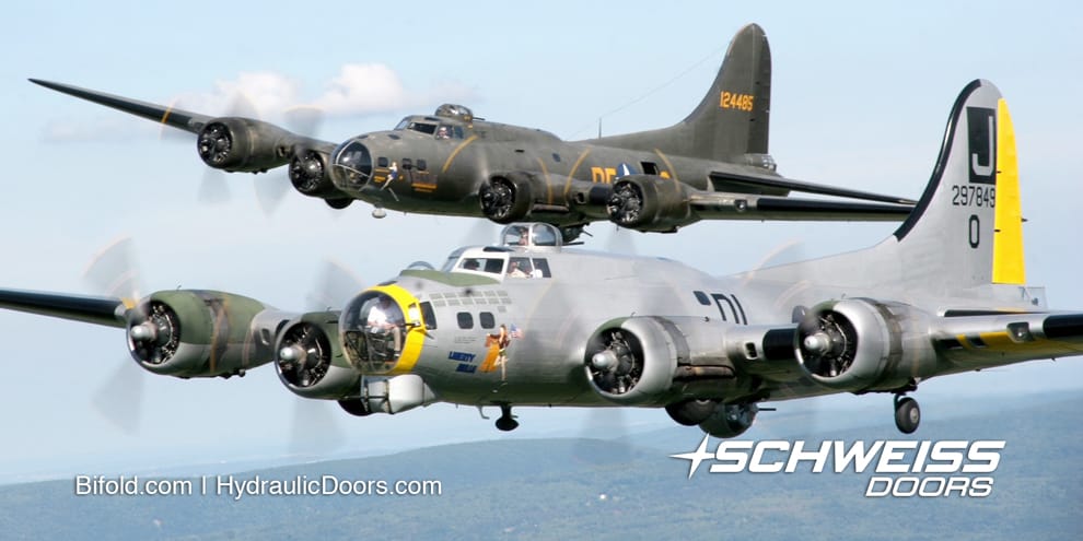Schweiss Doors customer, Ray, tours WWII airplanes