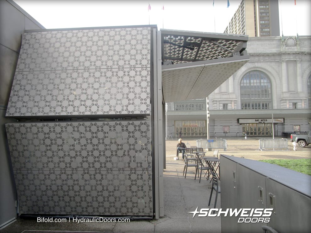 Attractive Cladding Design clads Schweiss Liftstrap Doors