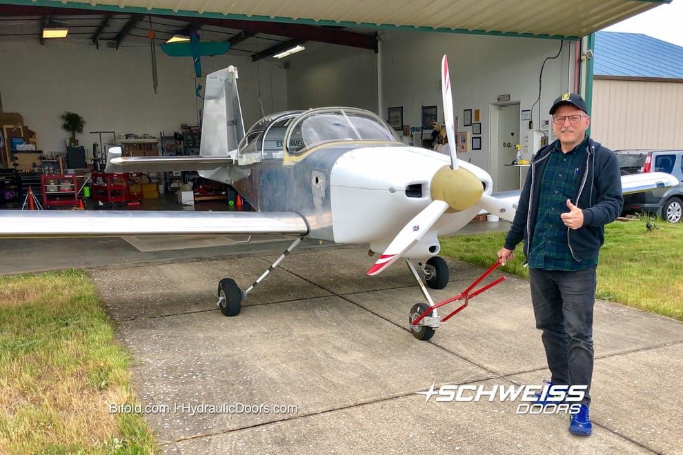 Ron Sterba standing next to his Van's RV-9A.