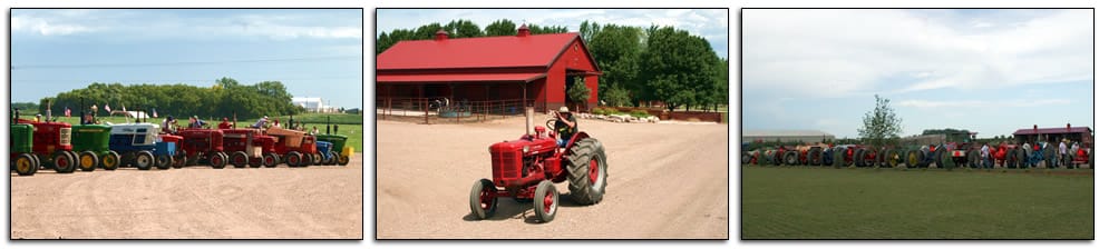 Tractors parked at Schweiss Doors