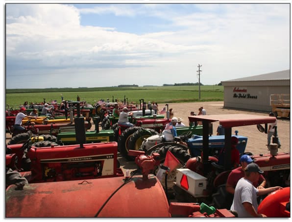 Tractorcade gathering