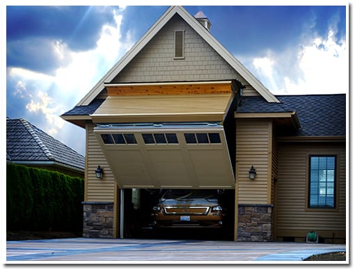 The vertical seam on the horizontal siding has a very tight tolerance making the seam above the door sides almost invisible to the naked eye.