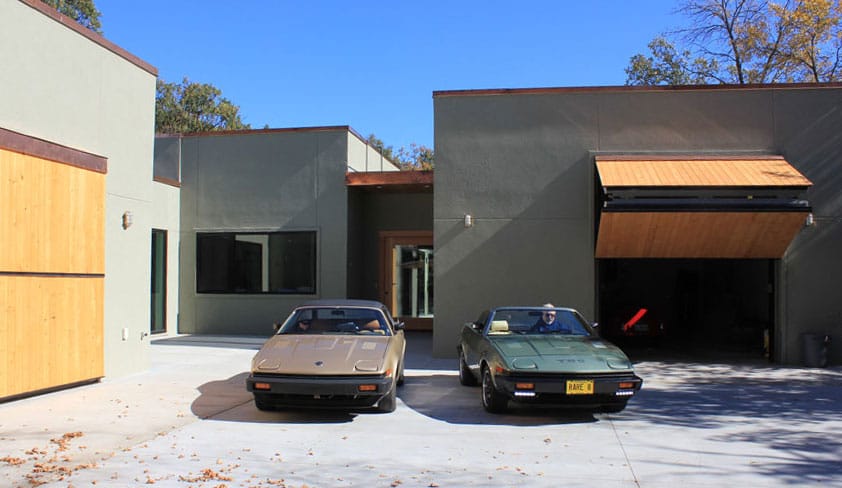 Modern Winnipeg Home, Bifold Garage Doors