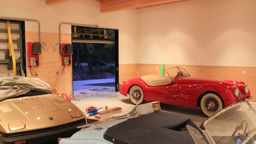Collector Cars inside of Schweiss Garage Doors