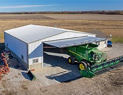 large machinery shed doors