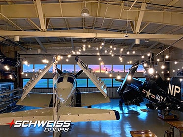 Schweiss door secures preserved WWII aircraft