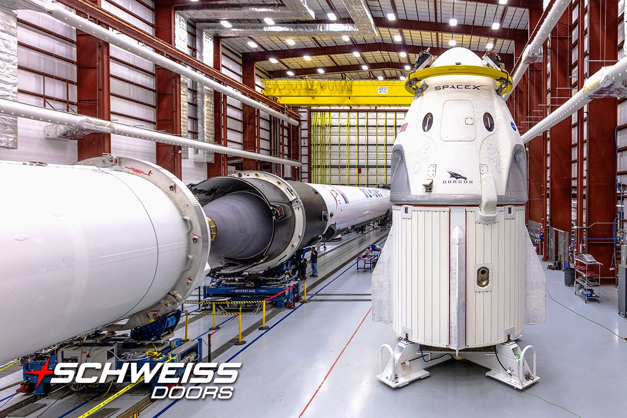 Schweiss Rocket Hangar Doors in Cape Canaveral