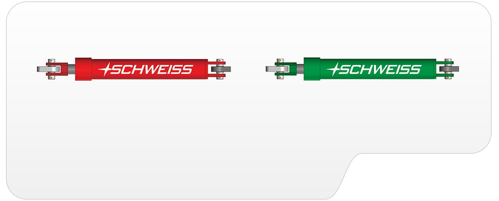 Schweiss spherical bearings on cylinders