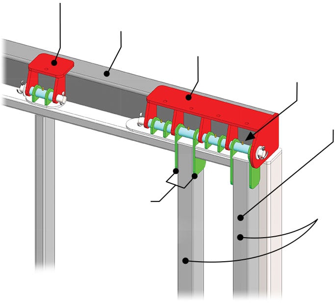 Robust wraparound hinge digram