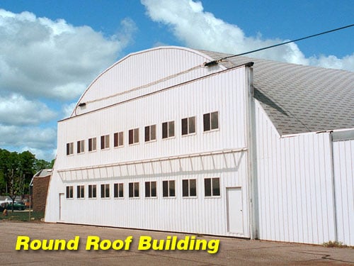 Large Bifold Door on a Round Roof building