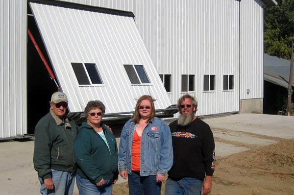 Overhead door within Hydraulic Door