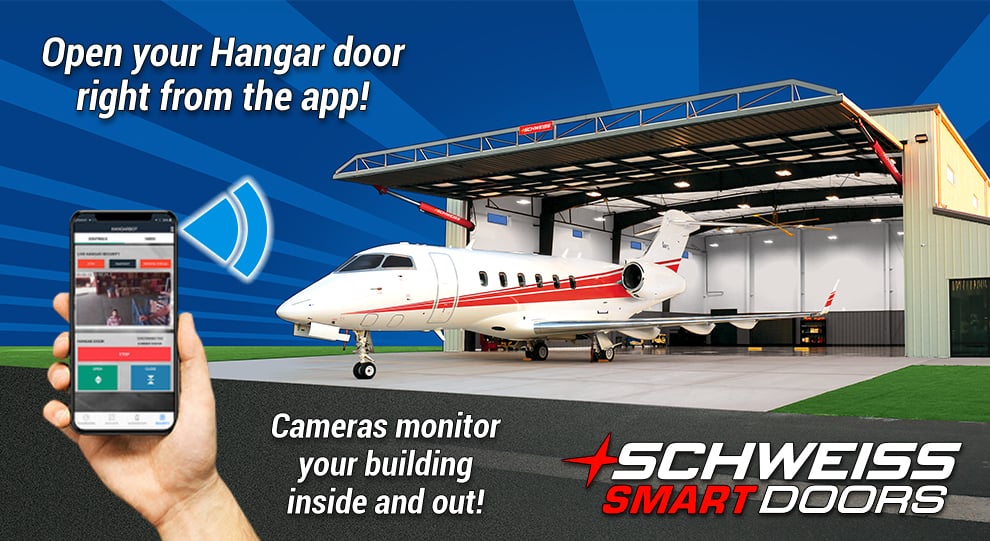 Open hangar from Phone App