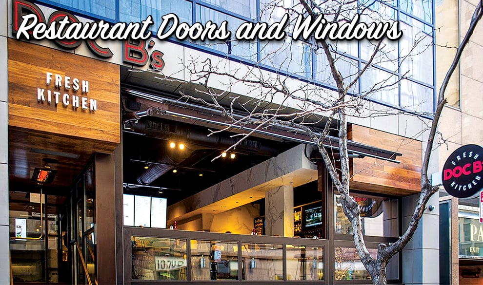 Schweiss hydraulic door creates indoor/outdoor experience for restaurant